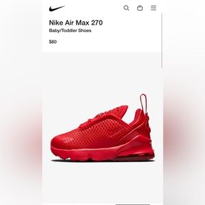 Nike air max 270 infant/toddler shoes